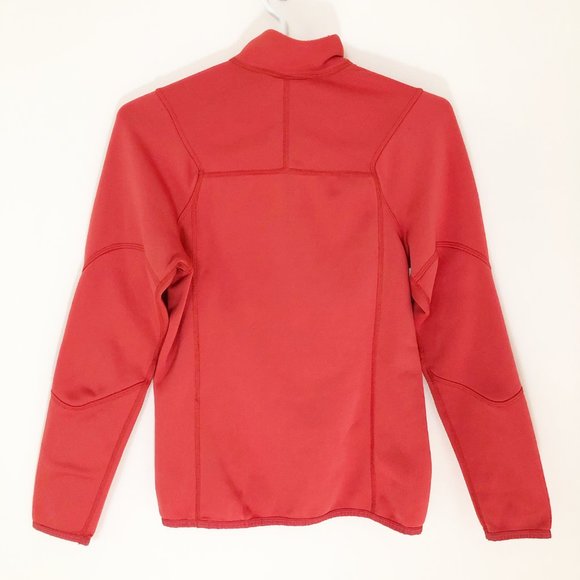 Patagonia Fleece Lined Half Zip Pullover in Coral - Picture 4 of 6